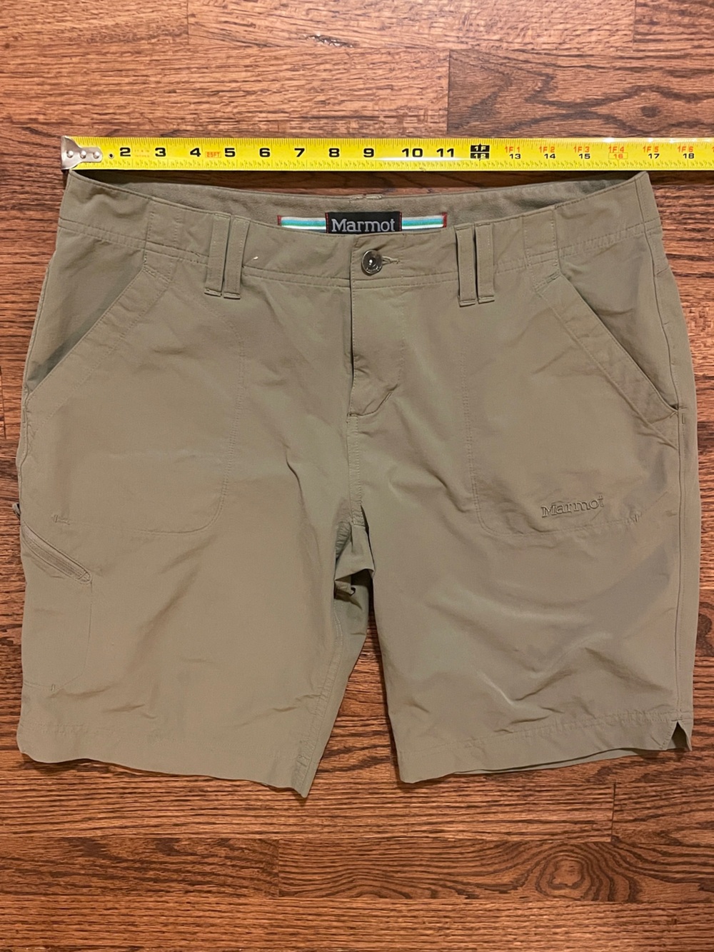 Marmot Women’s Olive/Tan Lightweight Hiking Shorts